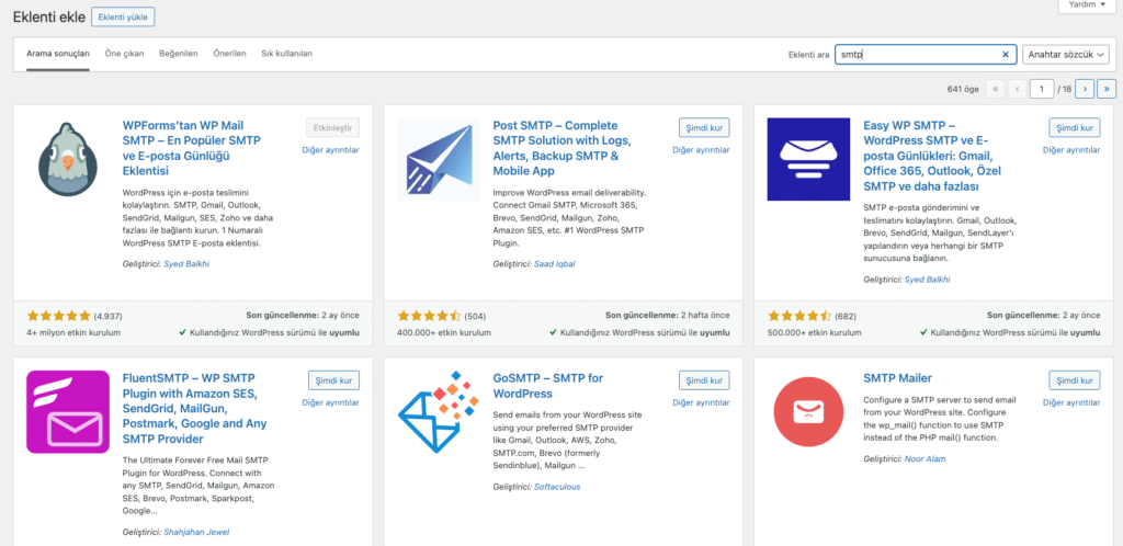 Smtp Eklentileri
